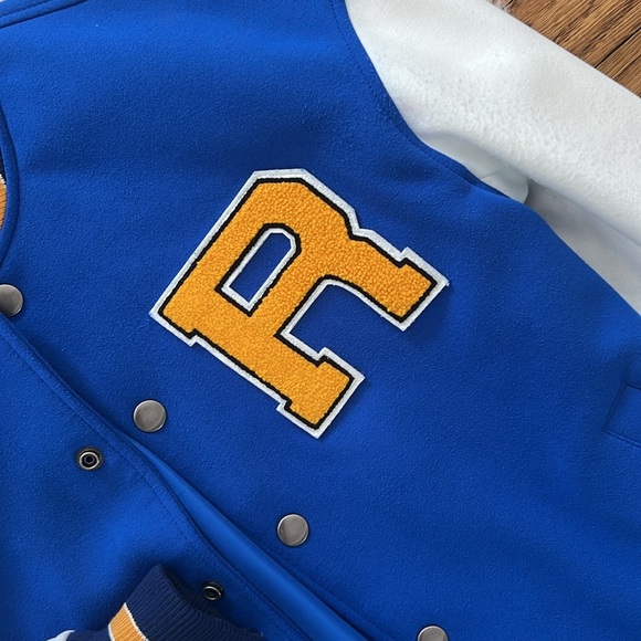 Zara man’s varsity jacket royal blue - Picture 4 of 9